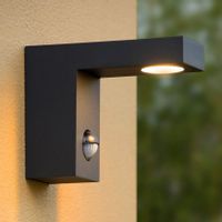 Ścienna LAMPA ogrodowa TEXAS 28850/24/30 Lucide metalowa OPRAWA outdoor LED 6W 3000K zewnętrzna IP54 czarna