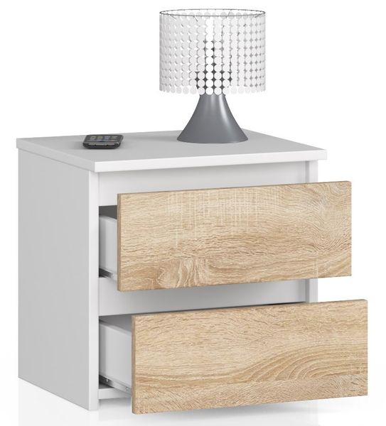 SZAFKA NOCNA CL2 40 cm BIAŁA / SONOMA zdjęcie 2