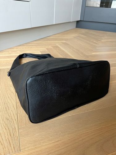 CZARNA TOREBKA DAMSKA WOREK SKÓRZANA TORBA SHOPPER KLASYCZNA TOREBKA SKÓRA na Arena.pl