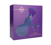 sensual - rechargeable vulva and breast pump - purple