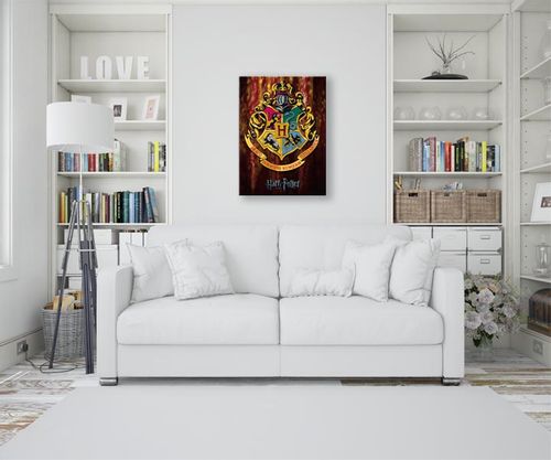 Harry Potter Hogwarts Crest - Obraz na płótnie 30x40 cm na Arena.pl