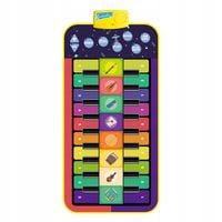 MATA MUZYCZNA DO TAŃCZENIA TAŃCA PIANINKO GRA TANECZNA KEYBOARD 144x70 cm