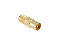 ZLA0460-1 Zlacze wtyk TV-gniazdo F CU zlote