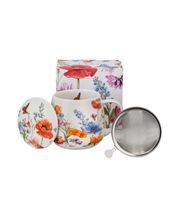 KUBEK Z ZAPARZACZEM POKRYWKĄ DUO KWIATY WIOSNA SPRING 430 ML