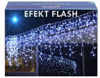 SOPLE 500 LED LAMPKI ZEWNĘTRZNE BIAŁE ZIMNE KURTYNA IP44 STAŁE + FLASH