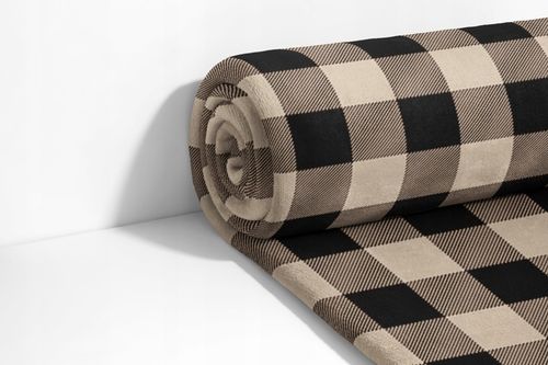 MIĘKKI KOC ŚWIĄTECZNY W KRATĘ NA ŁÓŻKO NARZUTA PLED MIKROFIBRA RÓŻNE WZORY na Arena.pl