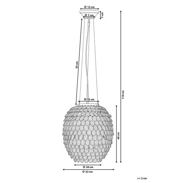 Lampa wisząca kryształowa SAUER zdjęcie 8