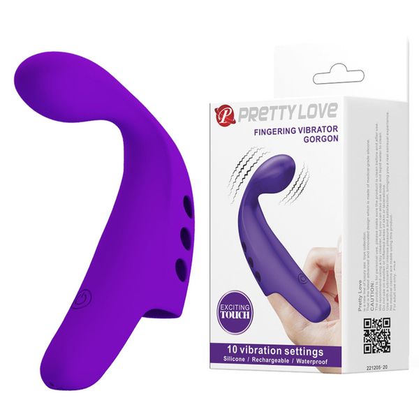 Pretty Love - Fingering Vibrator Gorgon Purple,  10 Vibration Functions zdjęcie 1
