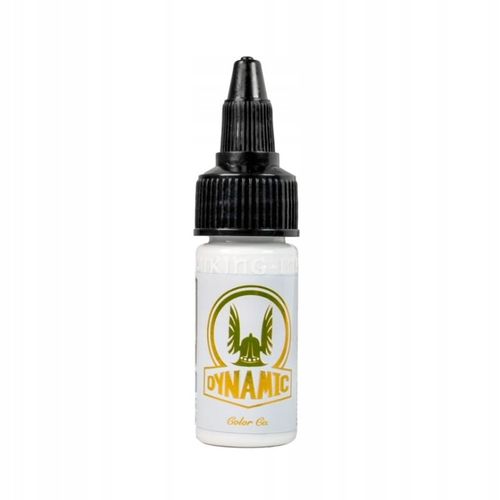 DYNAMIC ULTRA WHITE | 15 ml | Farba do tatuowania | Tusz | Biała | REACH na Arena.pl