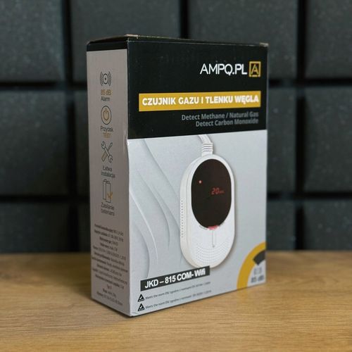 Czujnik Detektor Tlenku Węgla Czadu Gazu CERTYFIKOWANY LCD z WIFI na Arena.pl
