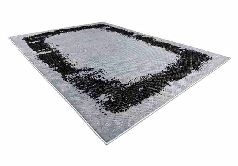 RUG/LU/IONA/FRAME/BLACK+GREY/120x170 zdjęcie 4