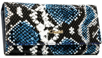 Damski portfel z wężowym wzorem od Cavaldi z RFID