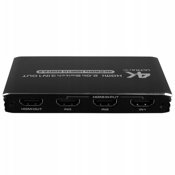 SWITCH HDMI 2.0 3x1 PRZEŁĄCZNIK ROZDZIELACZ ULTRA HD HDCP 2.2 HDR10 4K/60HZ zdjęcie 5