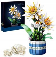 KLOCKI KONSTRUKCYJNE ZESTAW KWIATY BUKIET 835 ELEM ORCHIDEA W EPIPHYLLUM