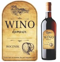 ETYKIETY NA WINO NAKLEJKI SAMOPRZYLEPNE DUŻY ROZMIAR 40 SZT.