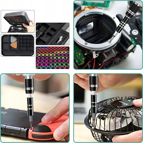 PROFESJONALNY ZESTAW narzędzi śrubokrętów wkrętaki torx bity DUŻY 132 na Arena.pl