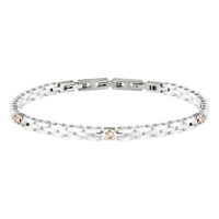 Bransoletka Męska Morellato CERAMIC Stal nierdzewna Srebro