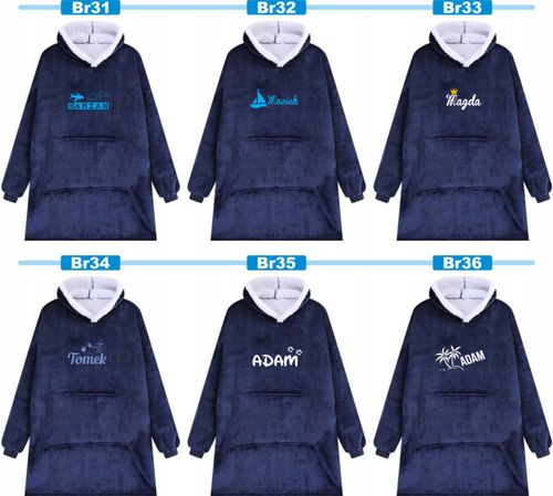 KOCOBLUZA BLUZA KOC 2w1 OVERSIZE Z HAFTEM PREZENT personalizowany na Arena.pl