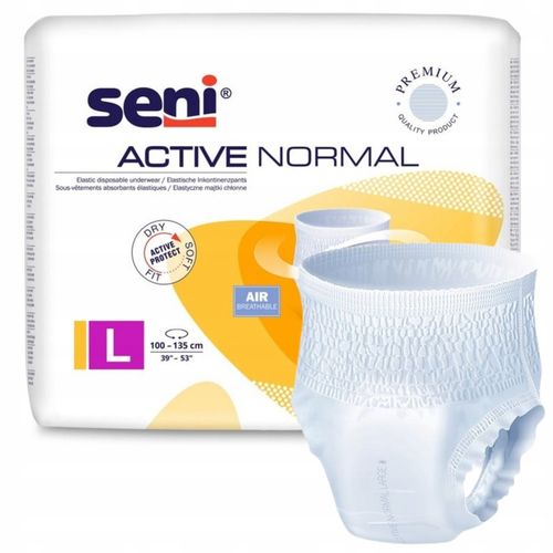 SENI ACTIVE NORMAL L MAJTKI CHŁONNE DLA DOROSŁYCH 10 SZT. na Arena.pl