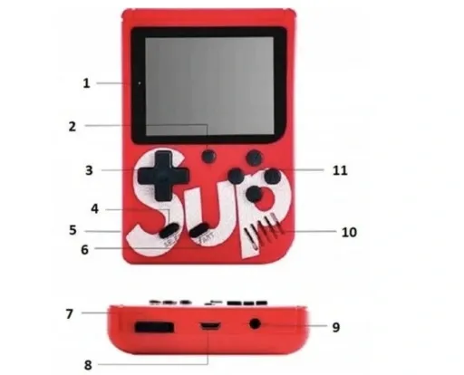 Konsola Retro Mini 400 Gier, przenośna + PAD zdjęcie 7