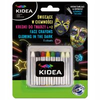 KREDKI DO TWARZY 8 SZT- 2 ŚWIECĄCE W CIEMN. 9339