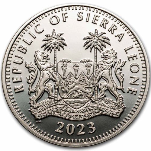 Sierra Leone: Egyptian Gods - Ra kolorowany 2 uncje Srebra 2023 Proof na Arena.pl