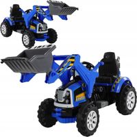 Traktor na akumulator z Łyżką Koparka Niebieski