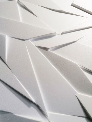 Dekoracyjne Panele Ścienne 3D 60x60 beton Szafir BIAŁY na Arena.pl