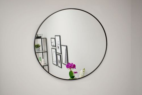 Lustro 50cm czarna rama na Arena.pl