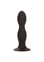 ribbed anal stud black