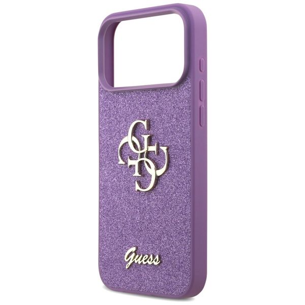 Etui Guess Fixed Glitter Big 4G do iPhone 17 Pro Max liliowy zdjęcie 6