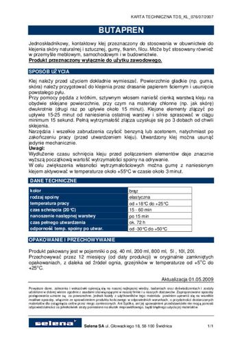 KLEJ BUTAPREN A 0.2L na Arena.pl