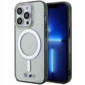 2 x Etui BMW Silver Ring MagSafe na iPhone 14 Pro - przezroczyste