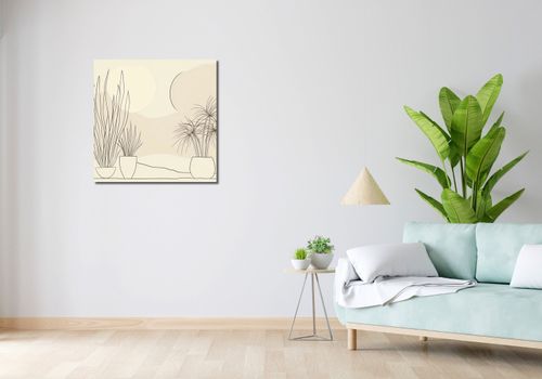 Obraz 70x70cm Roślinność w Pastelu na Arena.pl