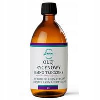 Olej Rycynowy Farmaceutyczny 1L Nierafinowany tłoczony na Zimno Indyjski