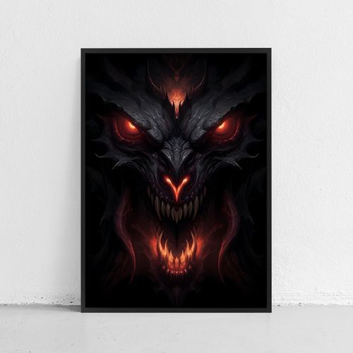 Plakat smok diabeł diablo 50x70 cm na Arena.pl