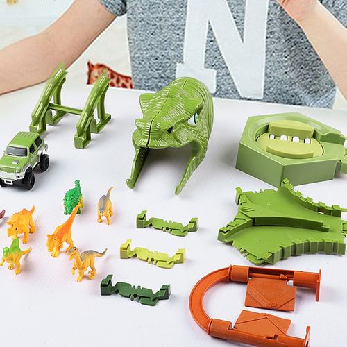 Mega Tor Wyścigowy Dinozaur Park Magic Track 260 elementów na Arena.pl