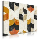 Obraz Na Płótnie Kolorowe Kształty Abstrakcja Ornamenty Boho 100cm x 70cm