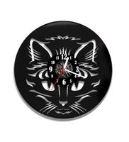 Zegar ścienny z płyty winylowej Kot 50.2