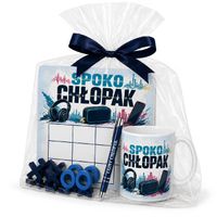 zestaw kubek + gra + długopis prezent dla chłopaka spoko chłopak