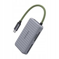 Ugreen CM868 Czytnik Kart Pamięci USB-C 170MB/s 2xSD 1xTF Plug And Play