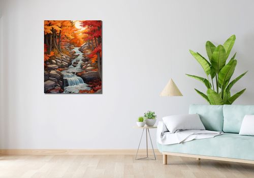 Obraz 70x90cm Jesienne Wodospady na Arena.pl