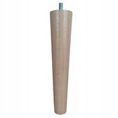 Noga drewniana bukowa marchewka stożek LAKIEROWANA prosta 20 cm + śruba M8