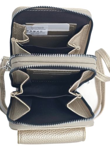 Victoria J. - torebka rowerówka portfel etui na telefon jasny beżowy VJ2008 na Arena.pl