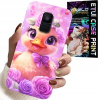 ETUI DO SAMSUNG A6 2018 - SŁODKA KACZUCHA, KACZKA NA RÓŻOWYM TLE