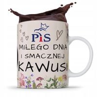 Kubek Full Print Prezesa Jarosław Kaczyński Pis Z Nadrukiem Ze Zdjęciem