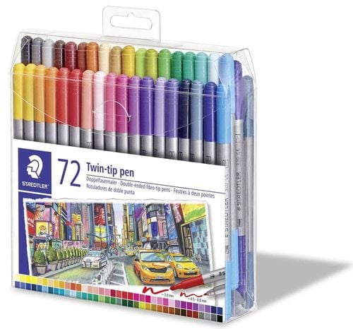 Flamastry dwustronne Staedtler 72k Design nr 3200 na Arena.pl