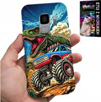 ETUI DO SAMSUNG GALAXY S9 -DINOZAUR W MONSTERTRUCKU WZORY DLA DZIECI