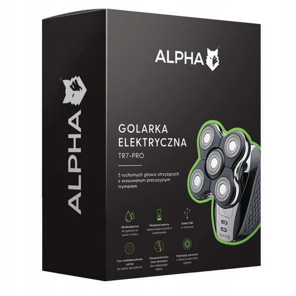 GOLARKA MĘSKA MASZYNKA DO GOLENIA BRODY GŁOWY TRYMER ALPHA zdjęcie 12