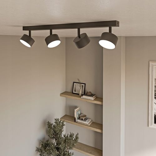 Lampa Sufitowa Szyna 4x GX53 Spot Reflektor Oprawa Ruchoma Czarna 60cm na Arena.pl